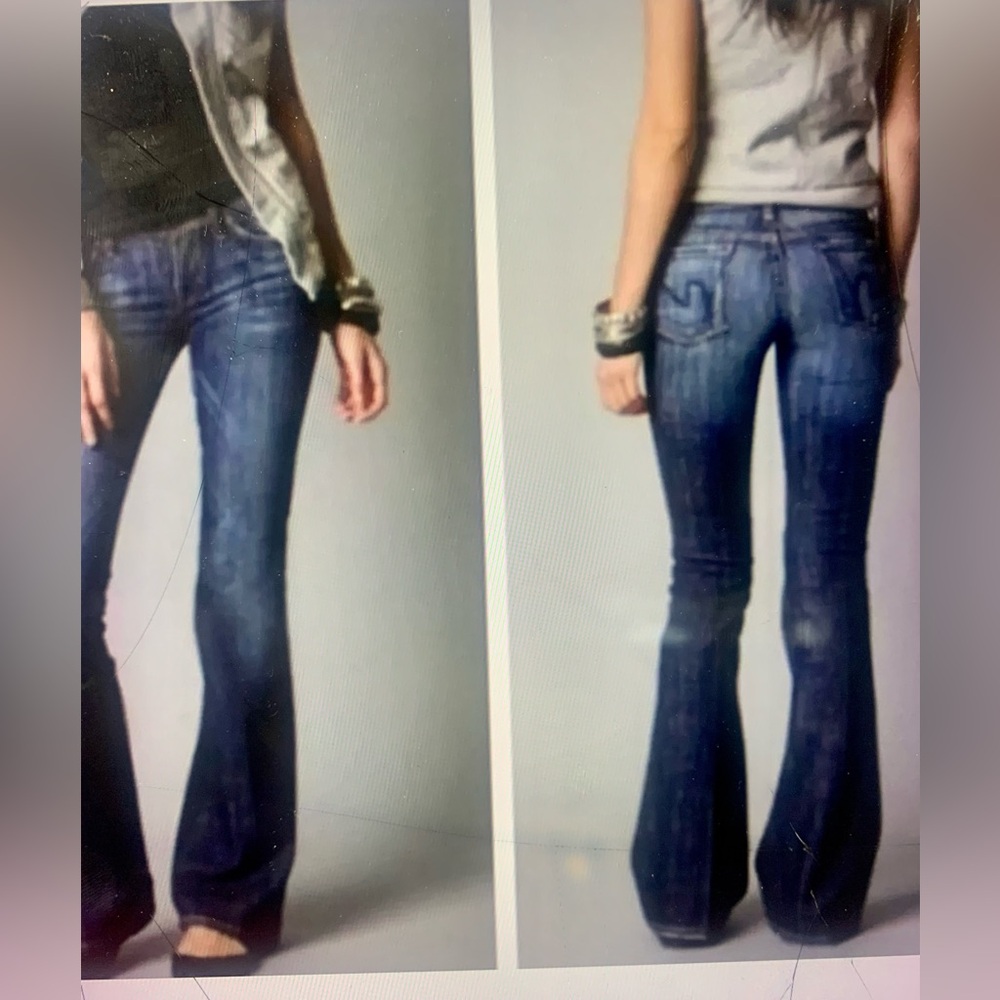 Citizens Of Humanity Ingrid #002 Stretch Low Waist Flare Jeans Size 27 Y2K